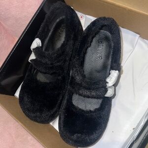 Delia’s Faux fur platforms